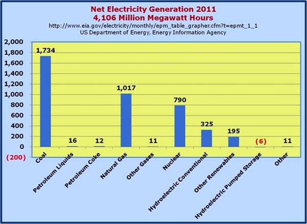 Net Electricity Generation 2011